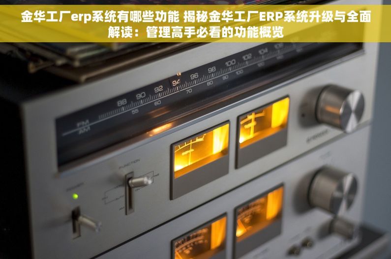 金华工厂erp系统有哪些功能 揭秘金华工厂ERP系统升级与全面解读：管理高手必看的功能概览