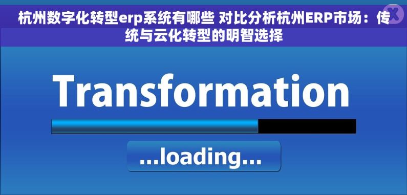 杭州数字化转型erp系统有哪些 对比分析杭州ERP市场：传统与云化转型的明智选择