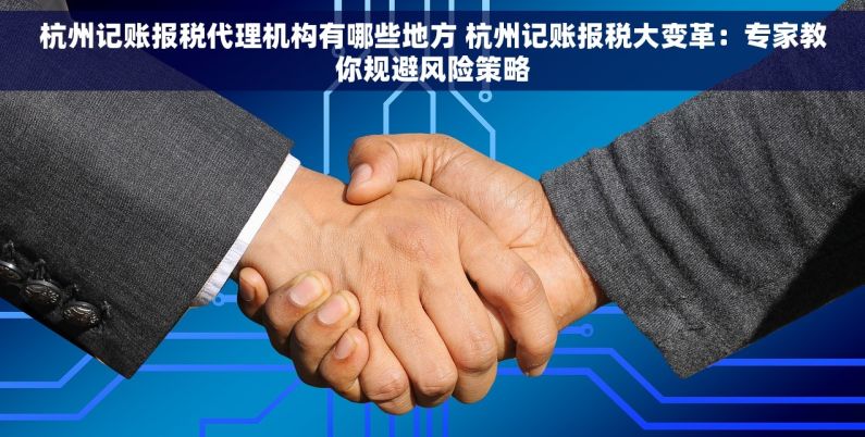 杭州记账报税代理机构有哪些地方 杭州记账报税大变革：专家教你规避风险策略
