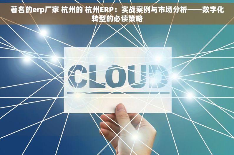 著名的erp厂家 杭州的 杭州ERP：实战案例与市场分析——数字化转型的必读策略