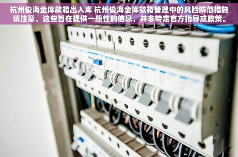 杭州俊海金库款箱出入库 杭州俊海金库款箱管理中的风险防范措施请注意，这些旨在提供一般性的信息，并非特定官方指导或政策。如需更详细的信息，请直接联系杭州俊海金库的官方客服或访问其官方网站。