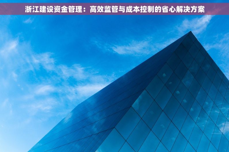 浙江建设资金管理：高效监管与成本控制的省心解决方案