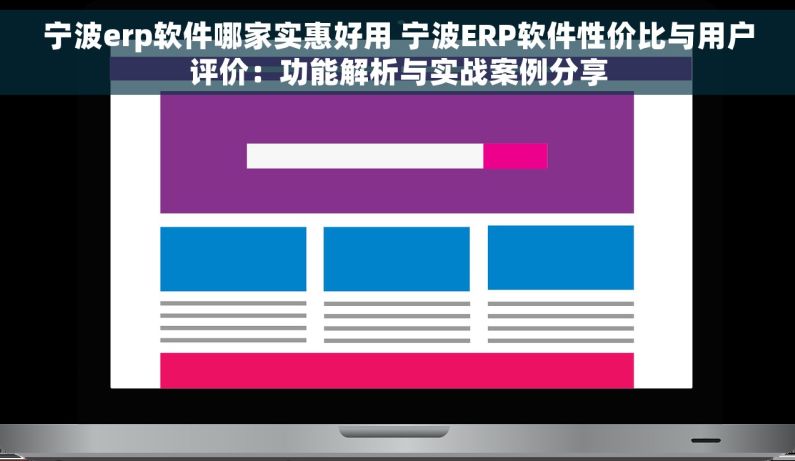 宁波erp软件哪家实惠好用 宁波ERP软件性价比与用户评价：功能解析与实战案例分享