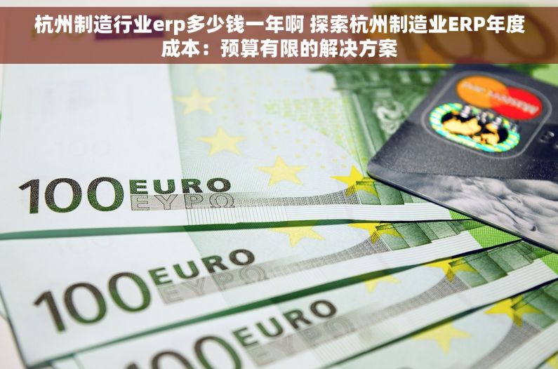 杭州制造行业erp多少钱一年啊 探索杭州制造业ERP年度成本：预算有限的解决方案