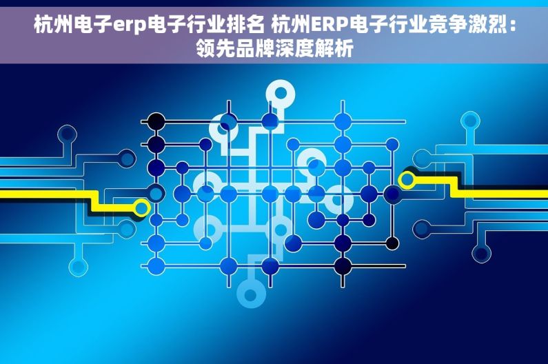 杭州电子erp电子行业排名 杭州ERP电子行业竞争激烈：领先品牌深度解析