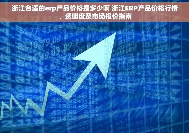 浙江合适的erp产品价格是多少啊 浙江ERP产品价格行情、透明度及市场报价指南