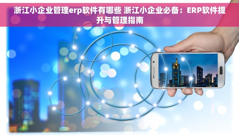 浙江小企业管理erp软件有哪些 浙江小企业必备：ERP软件提升与管理指南