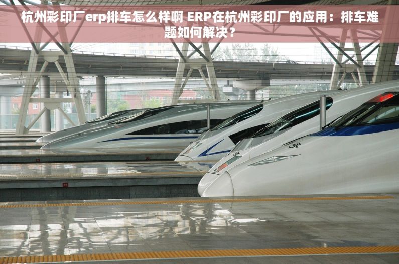 杭州彩印厂erp排车怎么样啊 ERP在杭州彩印厂的应用：排车难题如何解决？