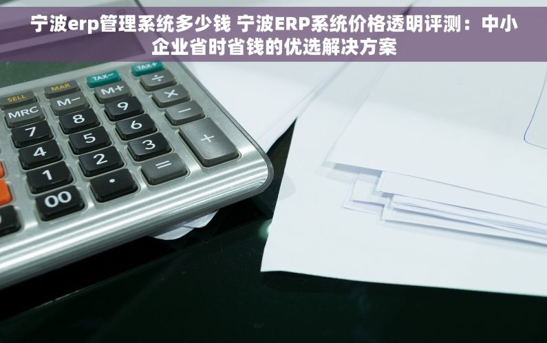 宁波erp管理系统多少钱 宁波ERP系统价格透明评测：中小企业省时省钱的优选解决方案