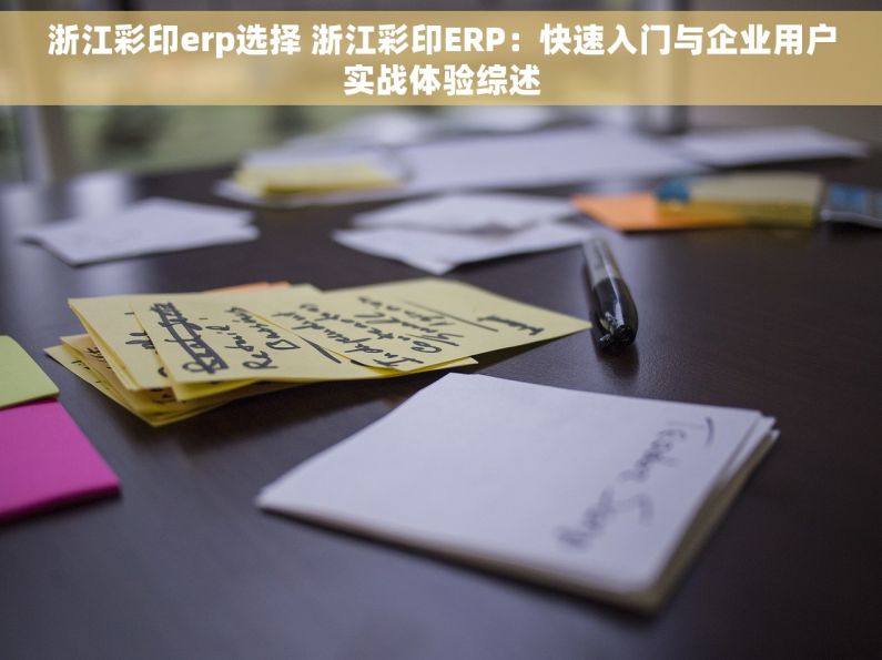 浙江彩印erp选择 浙江彩印ERP：快速入门与企业用户实战体验综述