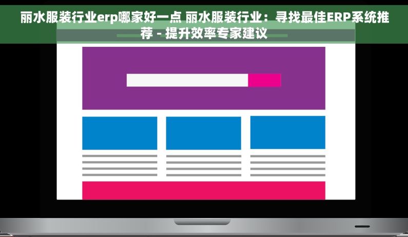 丽水服装行业erp哪家好一点 丽水服装行业：寻找最佳ERP系统推荐 - 提升效率专家建议