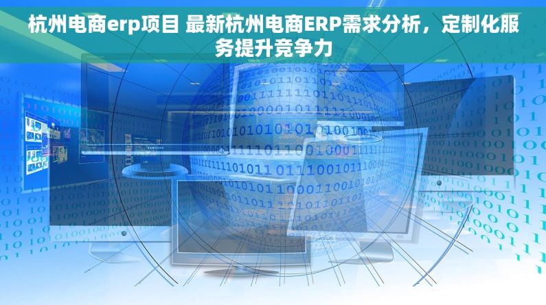 杭州电商erp项目 最新杭州电商ERP需求分析，定制化服务提升竞争力