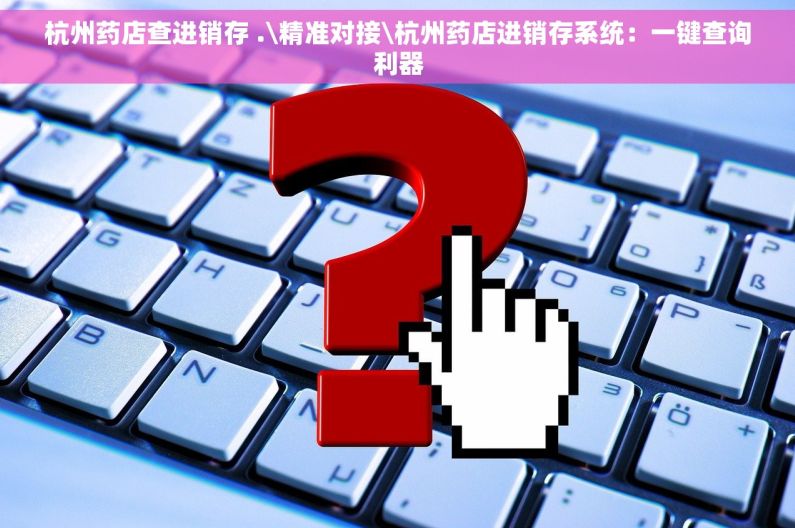 杭州药店查进销存 .\精准对接\杭州药店进销存系统：一键查询利器