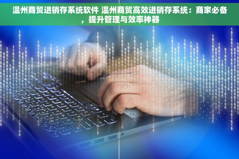 温州商贸进销存系统软件 温州商贸高效进销存系统：商家必备，提升管理与效率神器