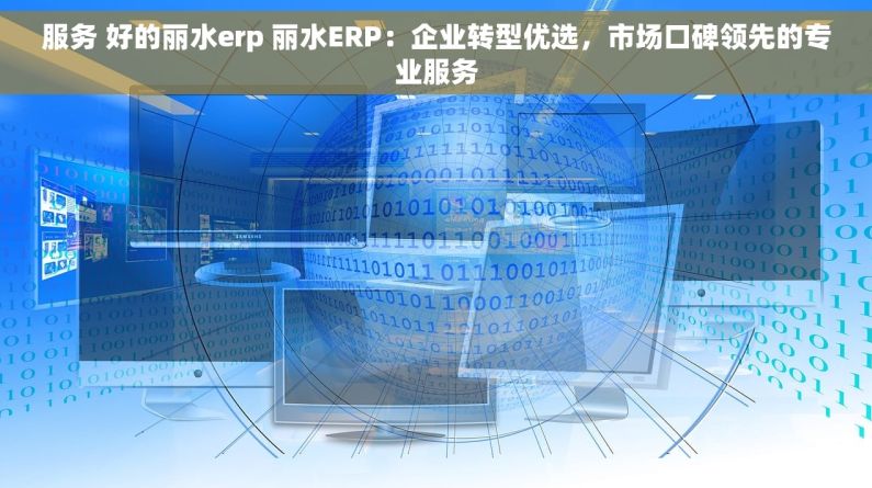 服务 好的丽水erp 丽水ERP：企业转型优选，市场口碑领先的专业服务