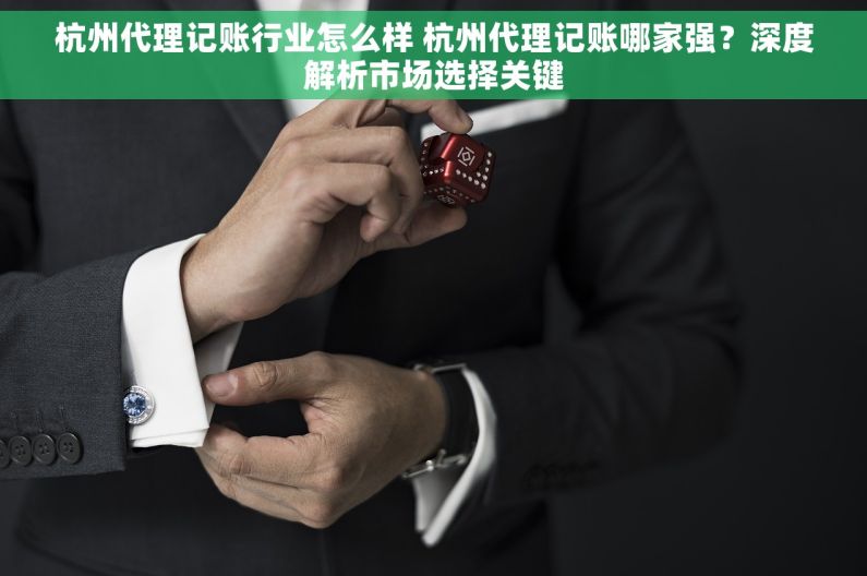 杭州代理记账行业怎么样 杭州代理记账哪家强？深度解析市场选择关键