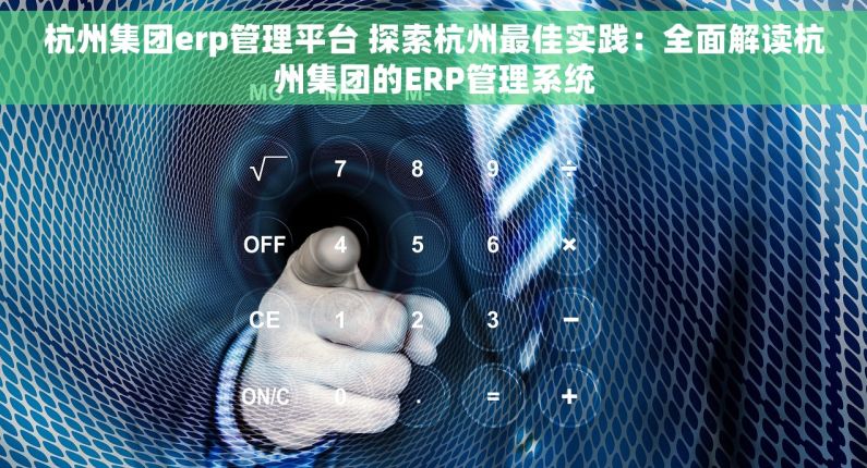 杭州集团erp管理平台 探索杭州最佳实践：全面解读杭州集团的ERP管理系统