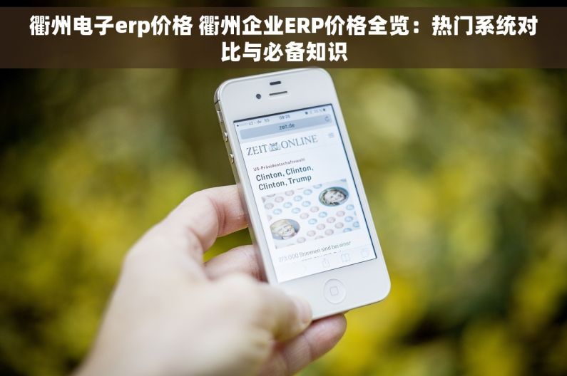 衢州电子erp价格 衢州企业ERP价格全览：热门系统对比与必备知识
