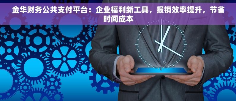 金华财务公共支付平台：企业福利新工具，报销效率提升，节省时间成本