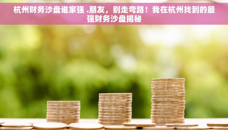 杭州财务沙盘谁家强 .朋友，别走弯路！我在杭州找到的最强财务沙盘揭秘