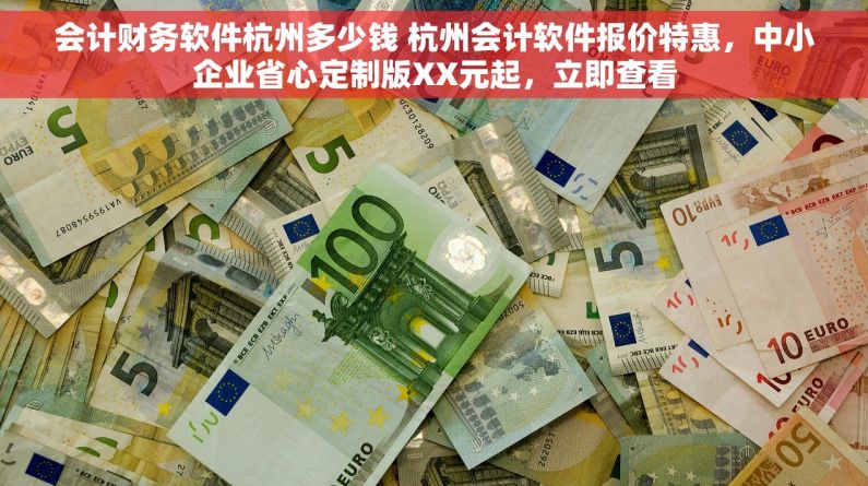 会计财务软件杭州多少钱 杭州会计软件报价特惠，中小企业省心定制版XX元起，立即查看