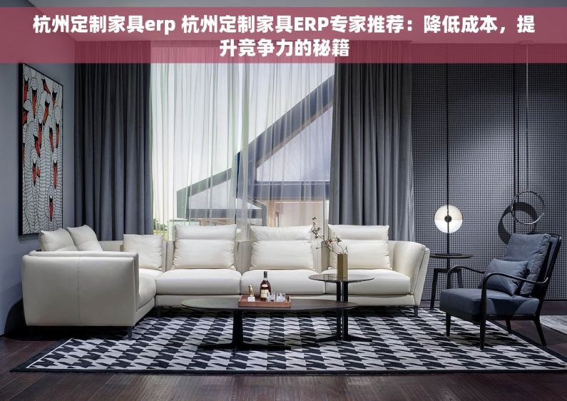 杭州定制家具erp 杭州定制家具ERP专家推荐：降低成本，提升竞争力的秘籍