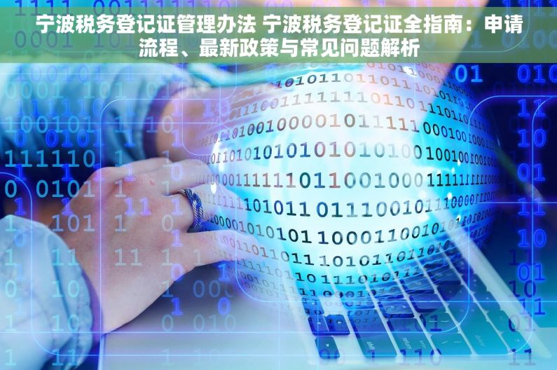 宁波税务登记证管理办法 宁波税务登记证全指南：申请流程、最新政策与常见问题解析
