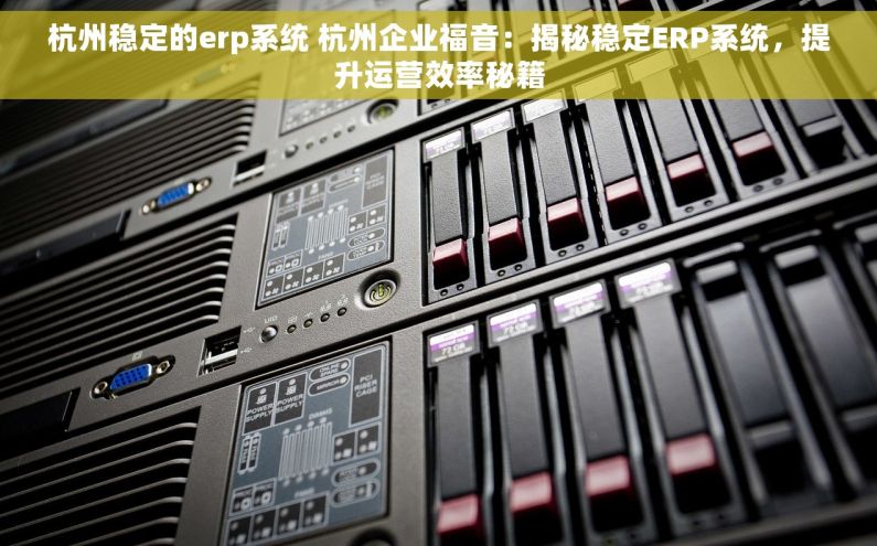 杭州稳定的erp系统 杭州企业福音：揭秘稳定ERP系统，提升运营效率秘籍