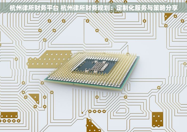杭州律所财务平台 杭州律所财务规划：定制化服务与策略分享