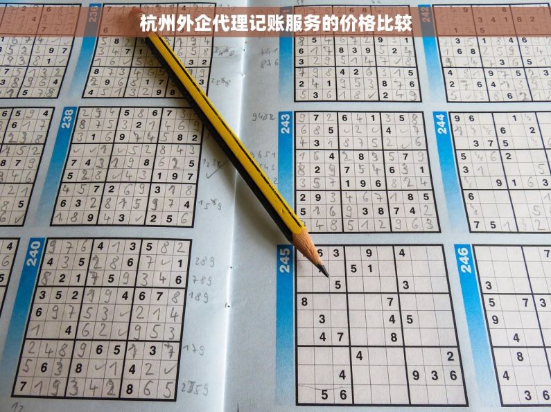 杭州外企代理记账服务的价格比较