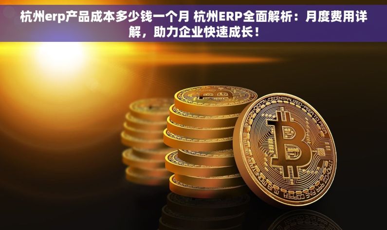 杭州erp产品成本多少钱一个月 杭州ERP全面解析：月度费用详解，助力企业快速成长！