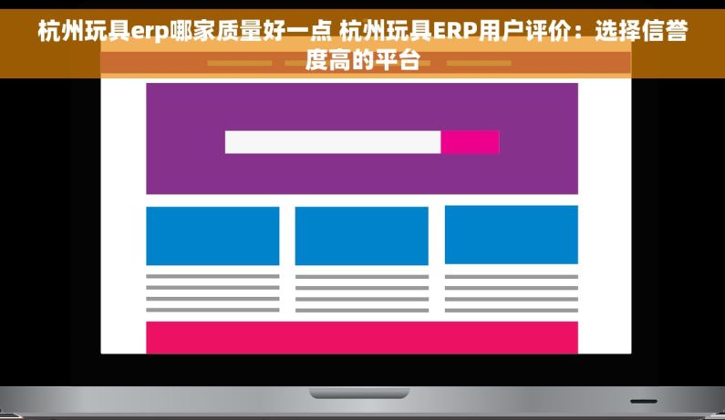 杭州玩具erp哪家质量好一点 杭州玩具ERP用户评价：选择信誉度高的平台