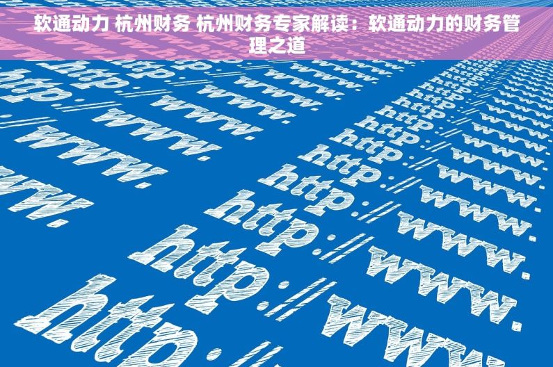 软通动力 杭州财务 杭州财务专家解读：软通动力的财务管理之道