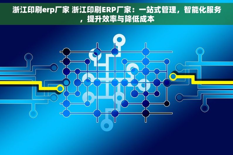 浙江印刷erp厂家 浙江印刷ERP厂家：一站式管理，智能化服务，提升效率与降低成本