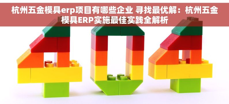 杭州五金模具erp项目有哪些企业 寻找最优解：杭州五金模具ERP实施最佳实践全解析
