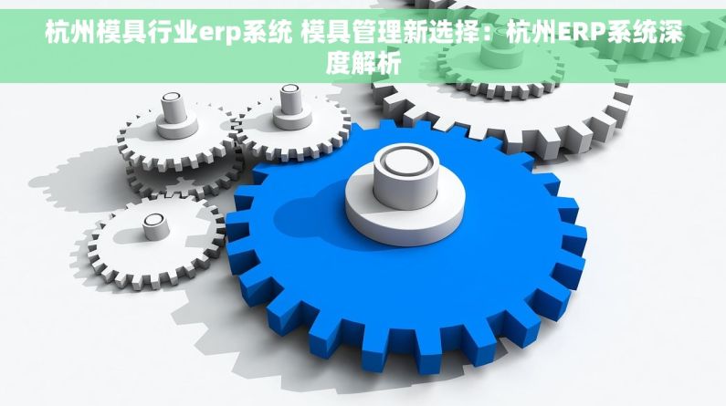 杭州模具行业erp系统 模具管理新选择：杭州ERP系统深度解析