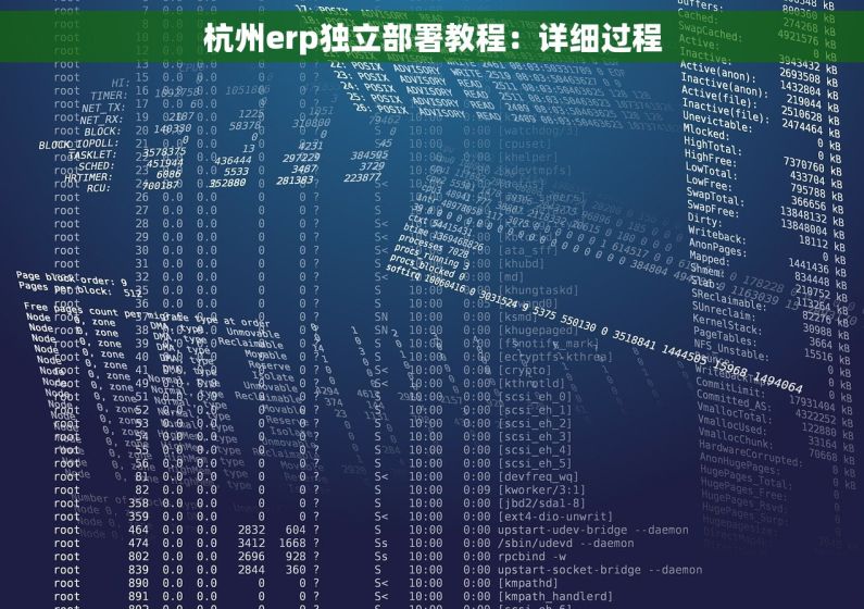 杭州erp独立部署教程：详细过程