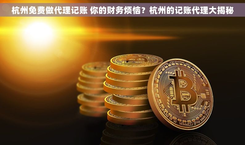 杭州免费做代理记账 你的财务烦恼？杭州的记账代理大揭秘