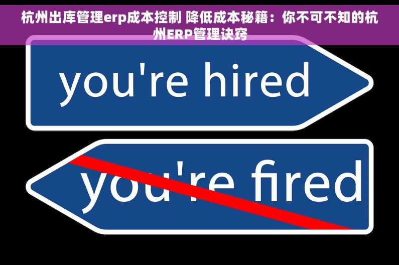 杭州出库管理erp成本控制 降低成本秘籍：你不可不知的杭州ERP管理诀窍
