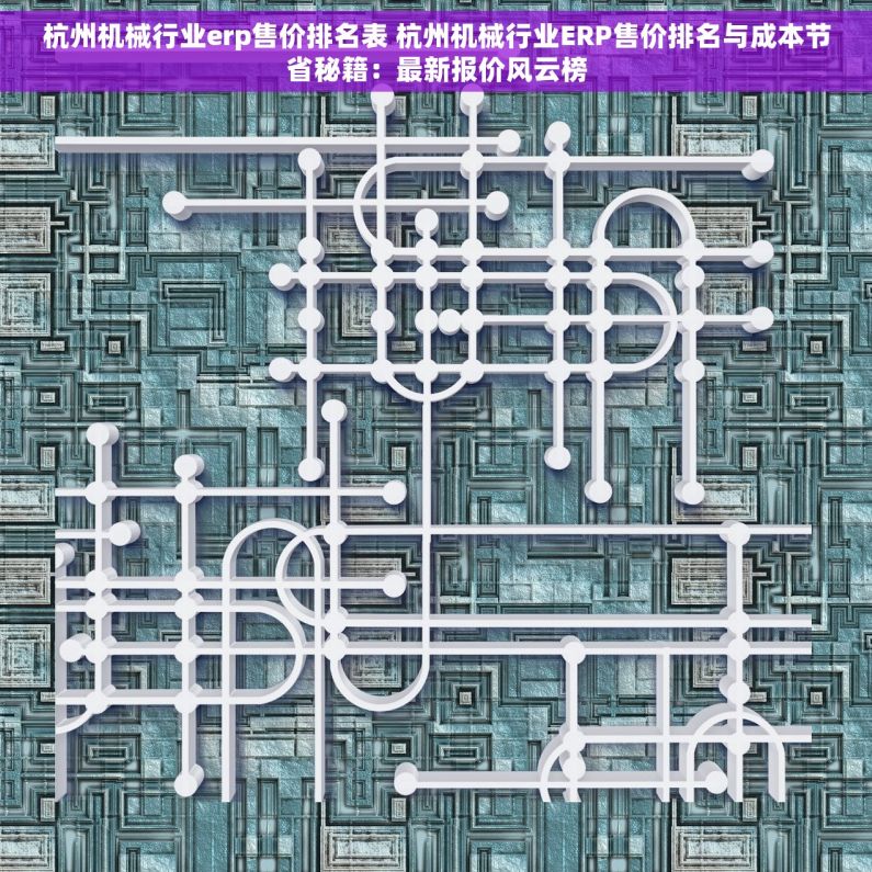 杭州机械行业erp售价排名表 杭州机械行业ERP售价排名与成本节省秘籍：最新报价风云榜