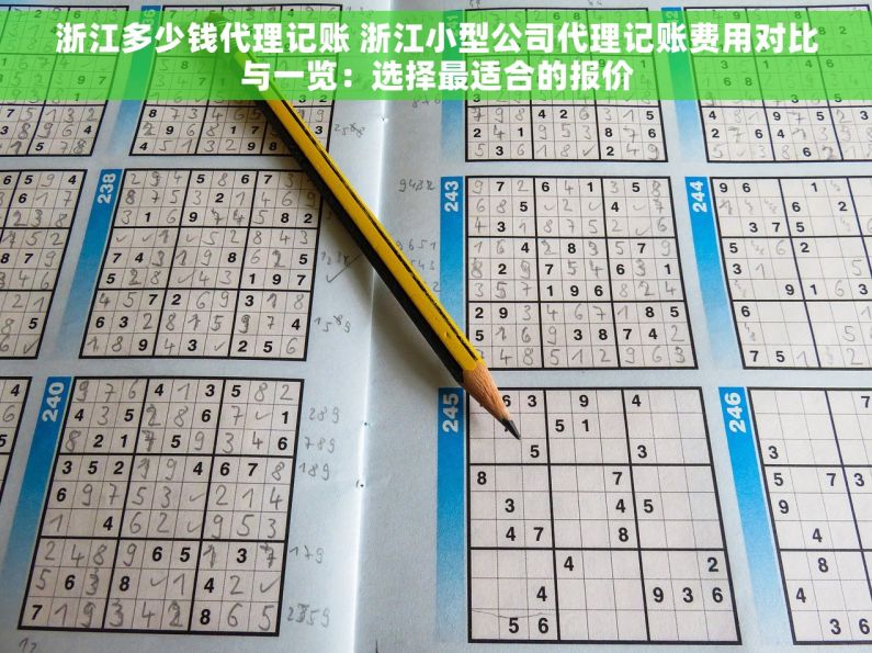 浙江多少钱代理记账 浙江小型公司代理记账费用对比与一览：选择最适合的报价