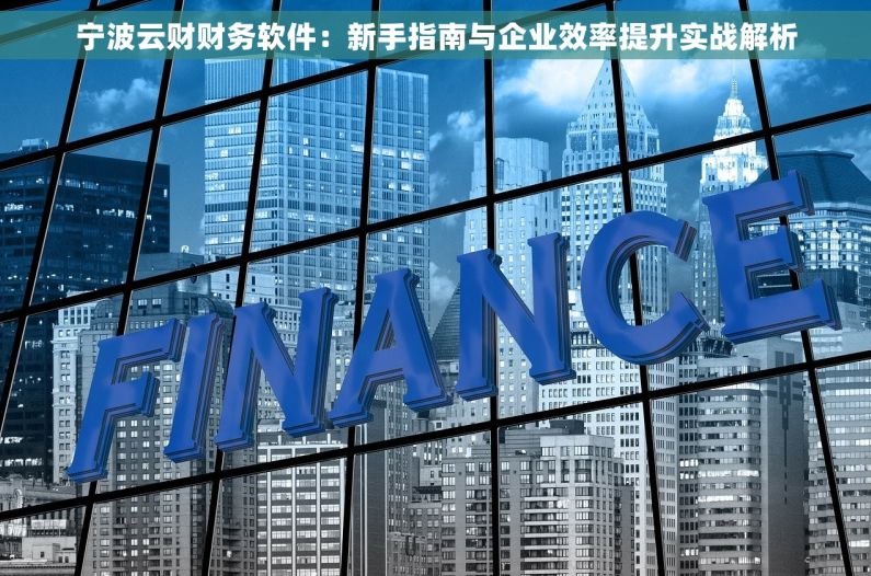 宁波云财财务软件：新手指南与企业效率提升实战解析
