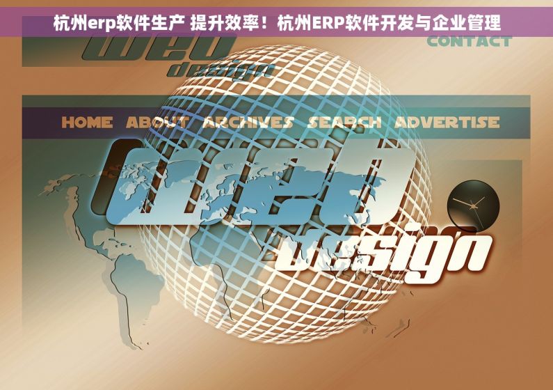 杭州erp软件生产 提升效率！杭州ERP软件开发与企业管理