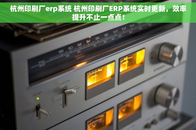 杭州印刷厂erp系统 杭州印刷厂ERP系统实时更新，效率提升不止一点点！