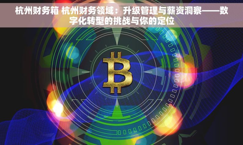 杭州财务箱 杭州财务领域：升级管理与薪资洞察——数字化转型的挑战与你的定位