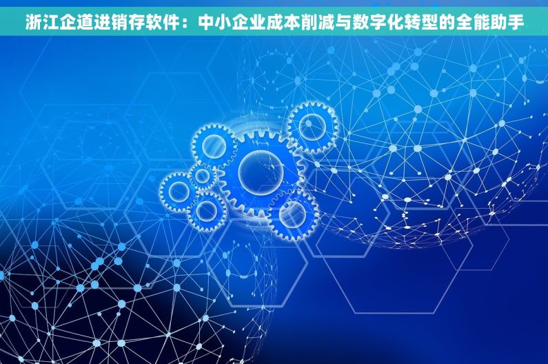 浙江企道进销存软件：中小企业成本削减与数字化转型的全能助手