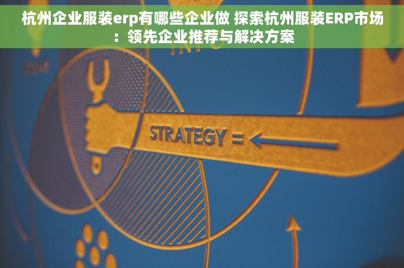 杭州企业服装erp有哪些企业做 探索杭州服装ERP市场：领先企业推荐与解决方案