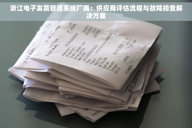 浙江电子发票管理系统厂商：供应商评估流程与故障排查解决方案