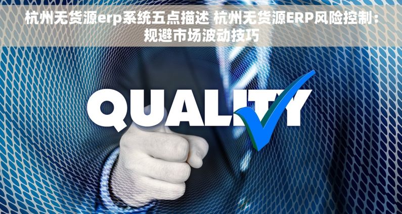 杭州无货源erp系统五点描述 杭州无货源ERP风险控制：规避市场波动技巧