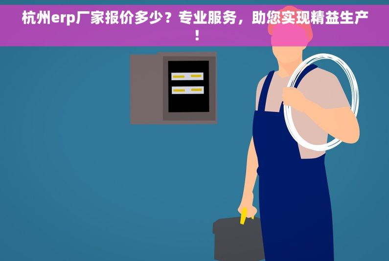 杭州erp厂家报价多少？专业服务，助您实现精益生产！